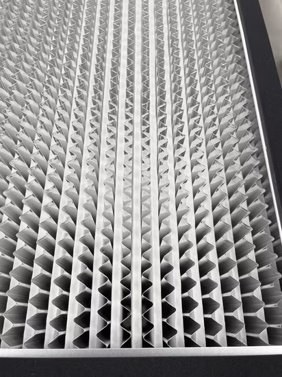 Glassfiber Media High Temperature HEPA Filter with SUS Frame and Aluminum Separators