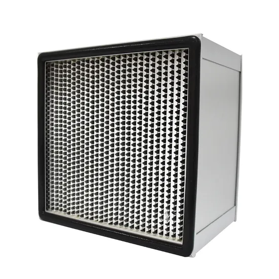 Glassfiber Media High Temperature HEPA Filter with SUS Frame and Aluminum Separators